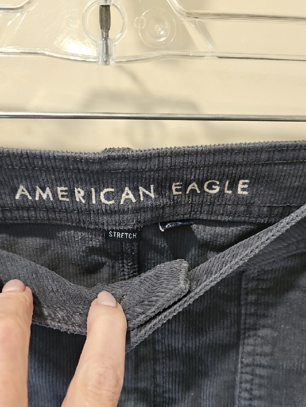 American Eagle High Waisted Corduroy Mini Skirt; EUC; Size 10; Teal color - Picture 2 of 7